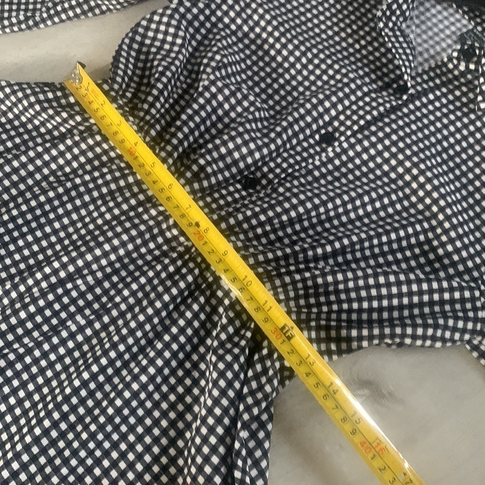 Shein Gingham Print Shirt Dress Without Belt size 4 modesty‎ classic elegant - Picture 9 of 14
